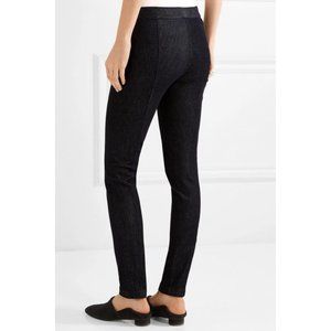 The Row Stratton Womens Sz S Black Stretch Denim Legging Jegging Pant $495